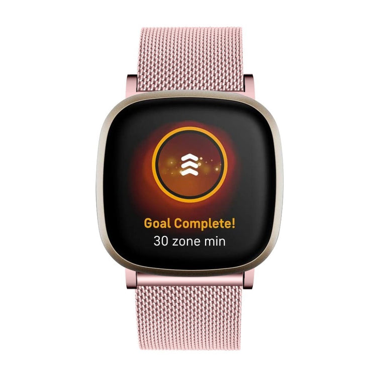 Vildt rart Fitbit Versa 3 / Fitbit Sense Metal Rem - Pink#serie_4