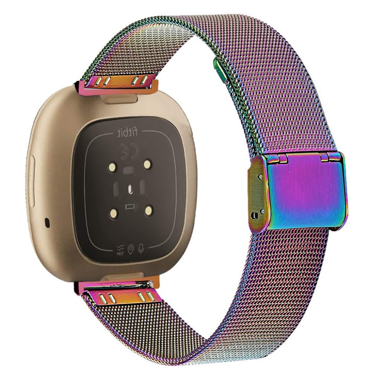 Vildt rart Fitbit Versa 3 / Fitbit Sense Metal Rem - Flerfarvet#serie_6