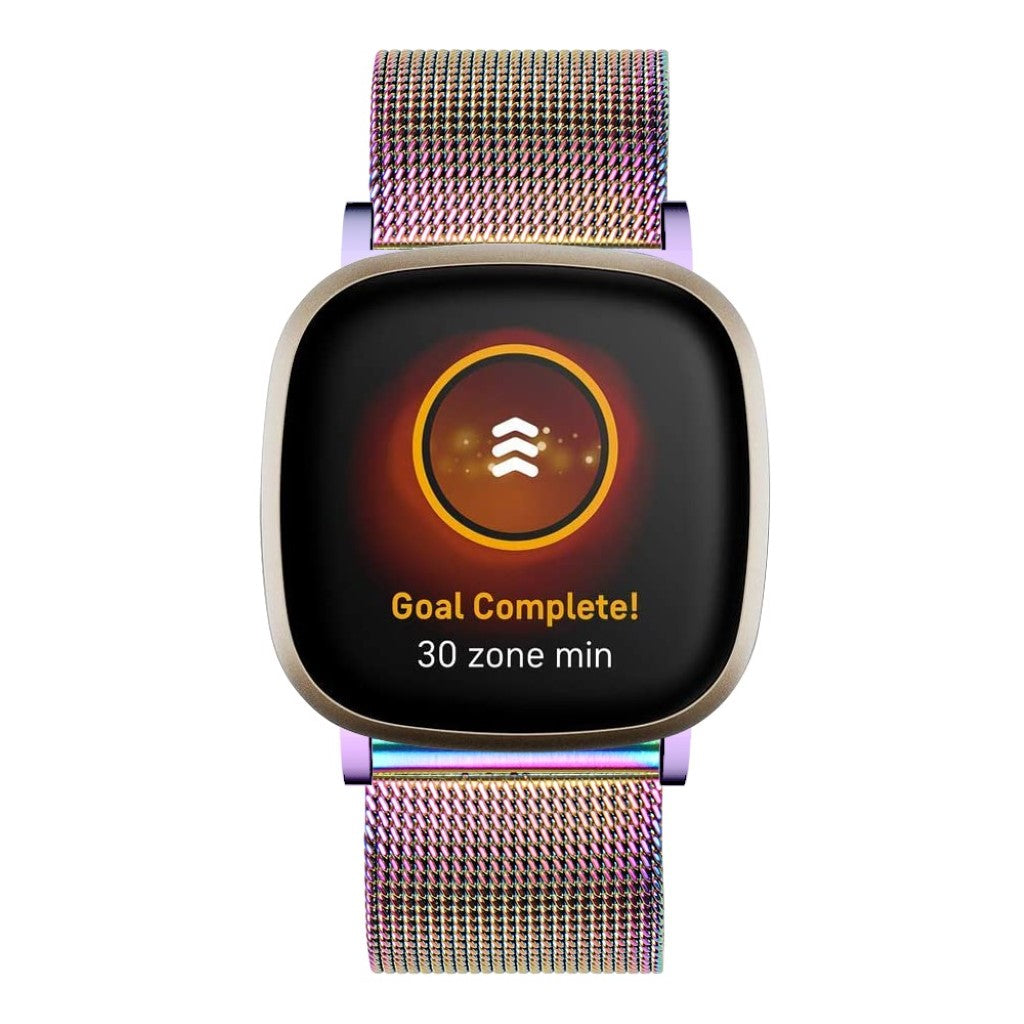 Vildt rart Fitbit Versa 3 / Fitbit Sense Metal Rem - Flerfarvet#serie_6