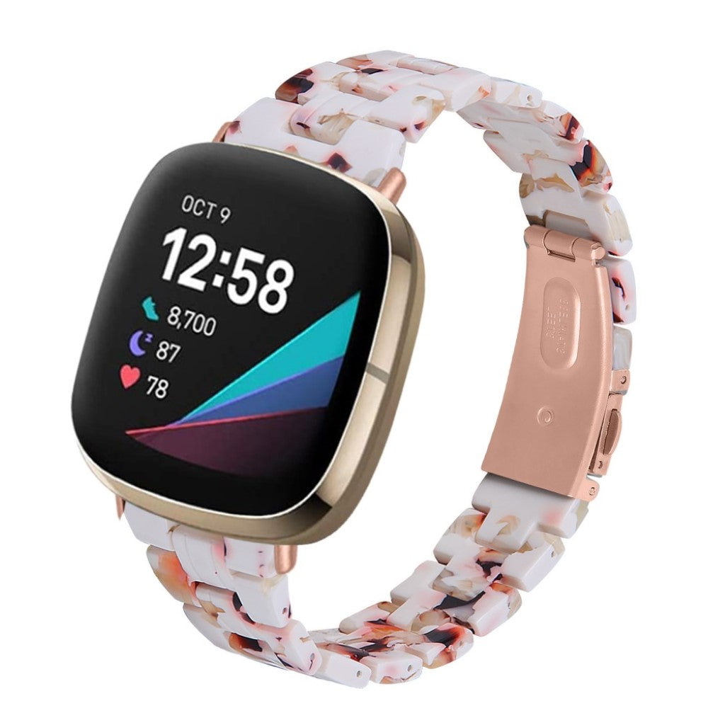 Vildt fint Fitbit Versa 3 / Fitbit Sense  Rem - Hvid#serie_12