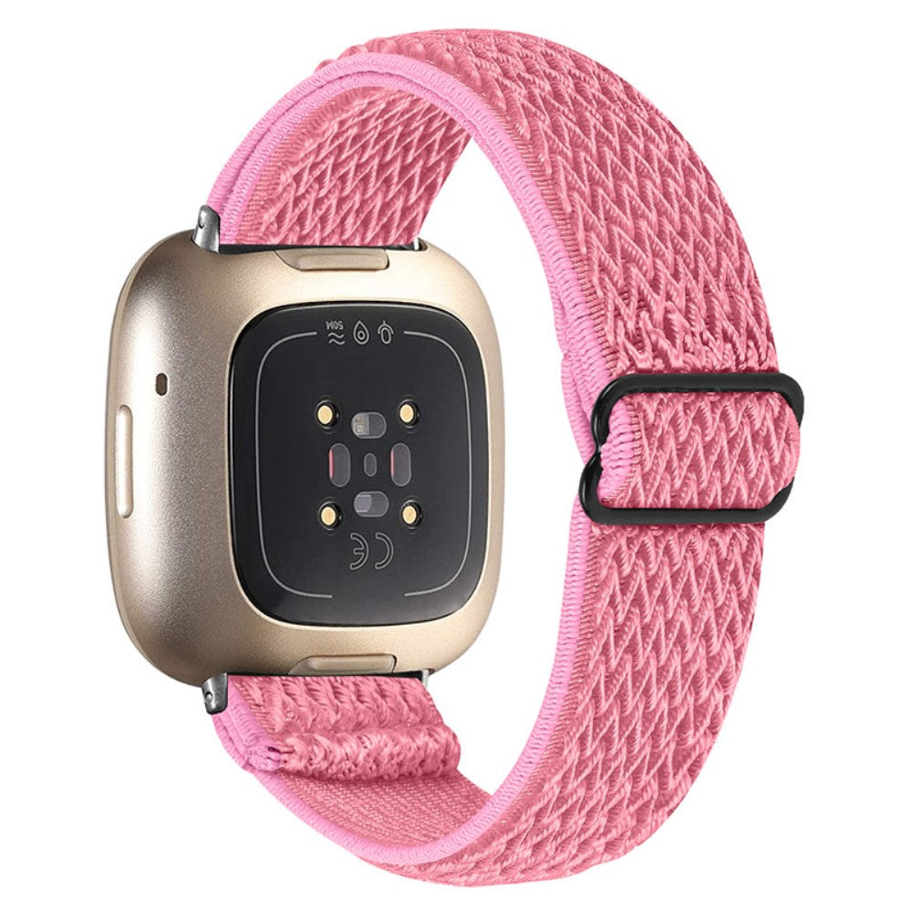 Mega fantastisk Fitbit Versa 3 Nylon Rem - Pink#serie_12