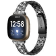Super Piacevole Fitbit Sense / Fitbit Versa 3 Metallo E Strass Cinturino