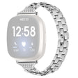 Intramontabile Fitbit Sense / Fitbit Versa 3 Metallo E Strass Cinturino