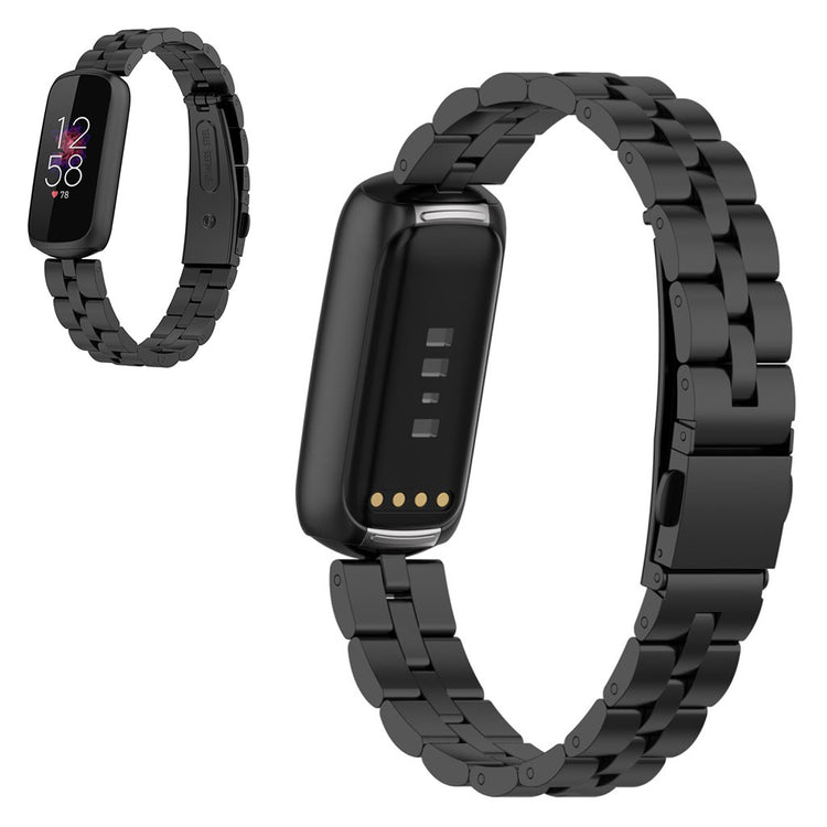 Vildt rart Fitbit Luxe Metal Rem - Sort#serie_1