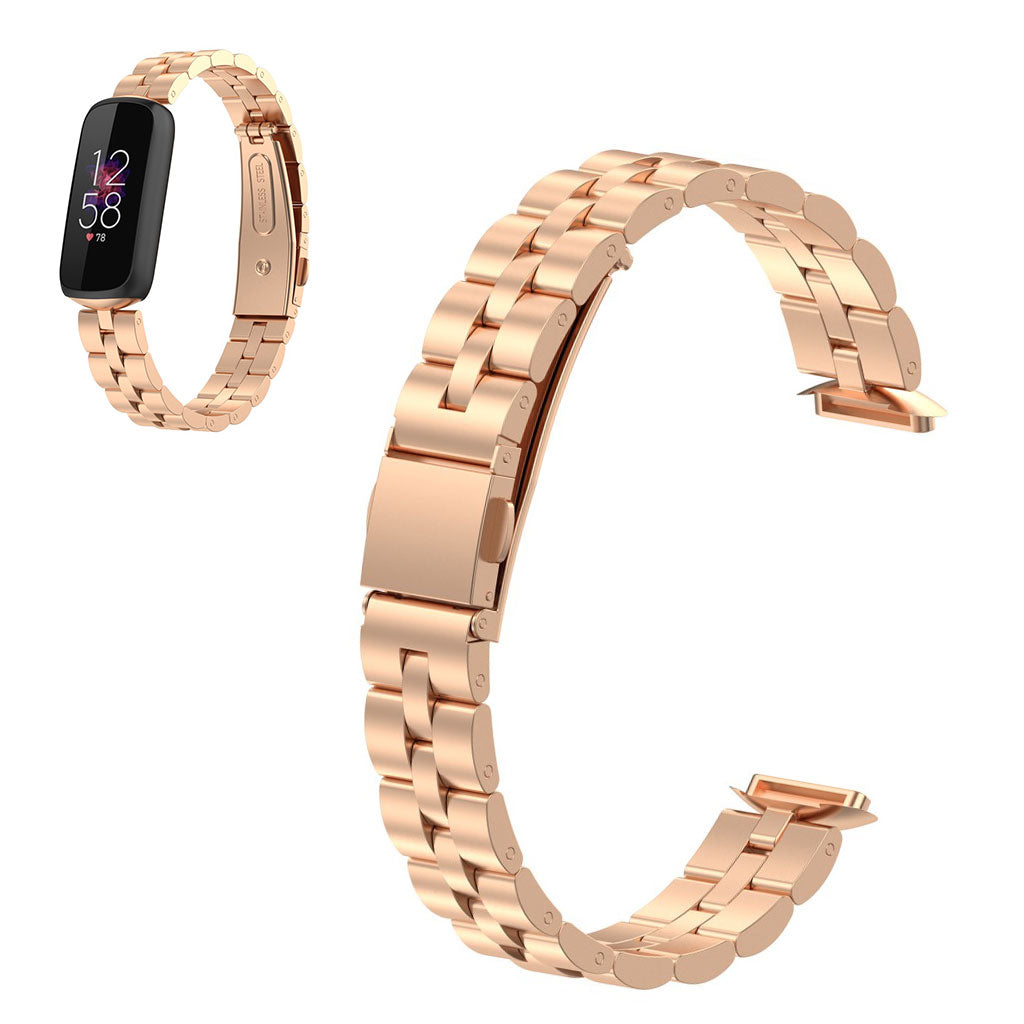 Helt vildt skøn Fitbit Luxe Metal Rem - Pink#serie_3