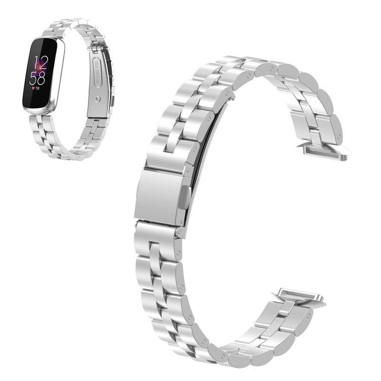 Helt vildt skøn Fitbit Luxe Metal Rem - Sølv#serie_4