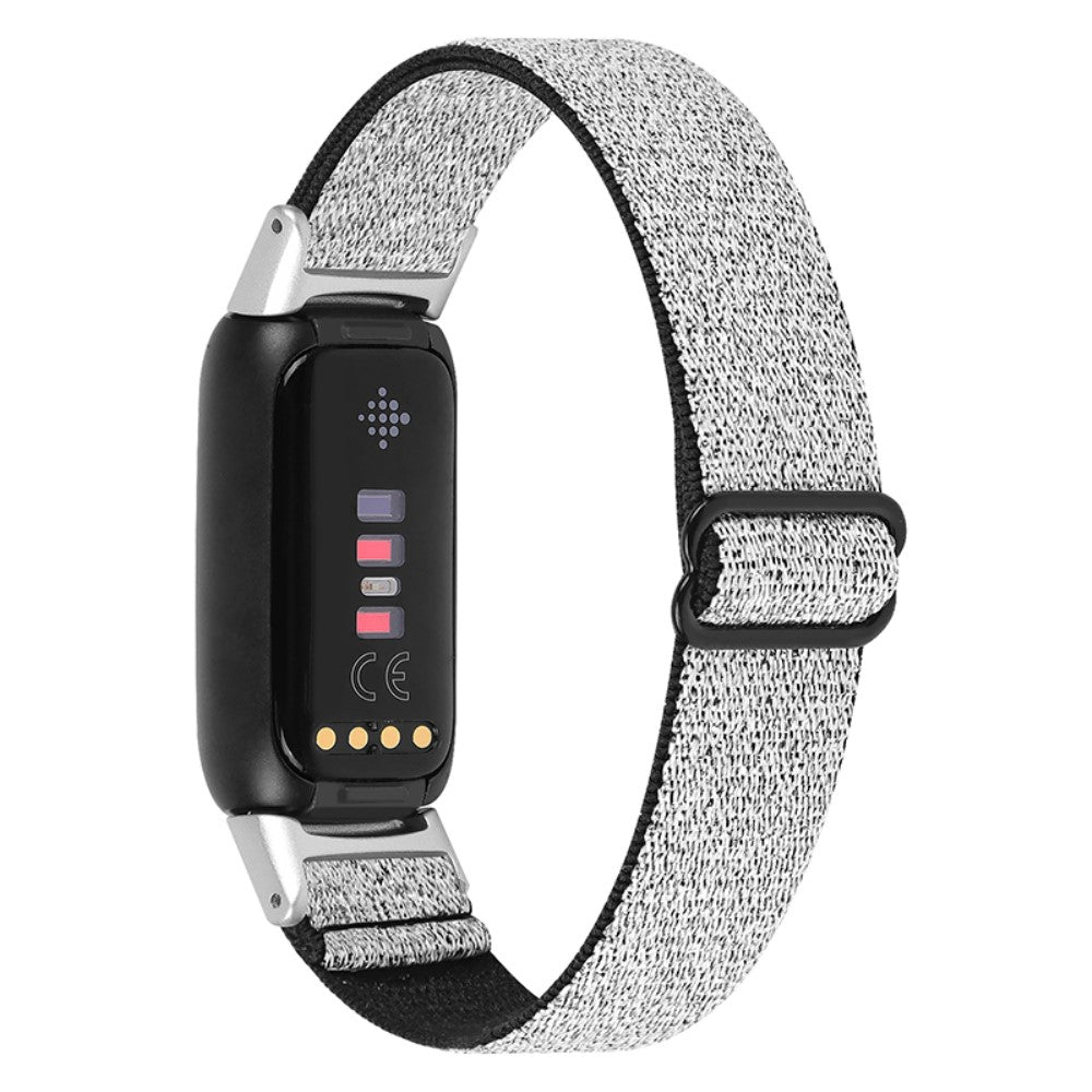 Super godt Fitbit Luxe Nylon Rem - Sølv#serie_11