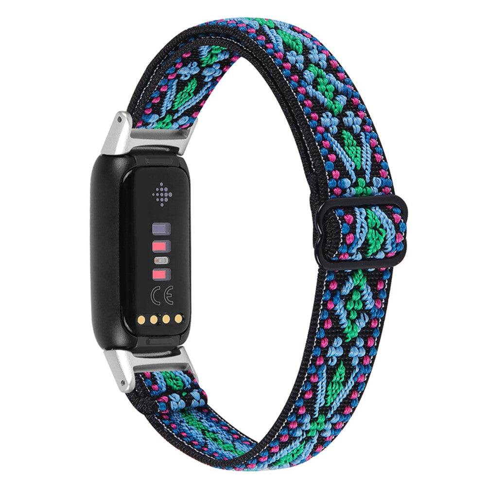 Super godt Fitbit Luxe Nylon Rem - Blå#serie_5