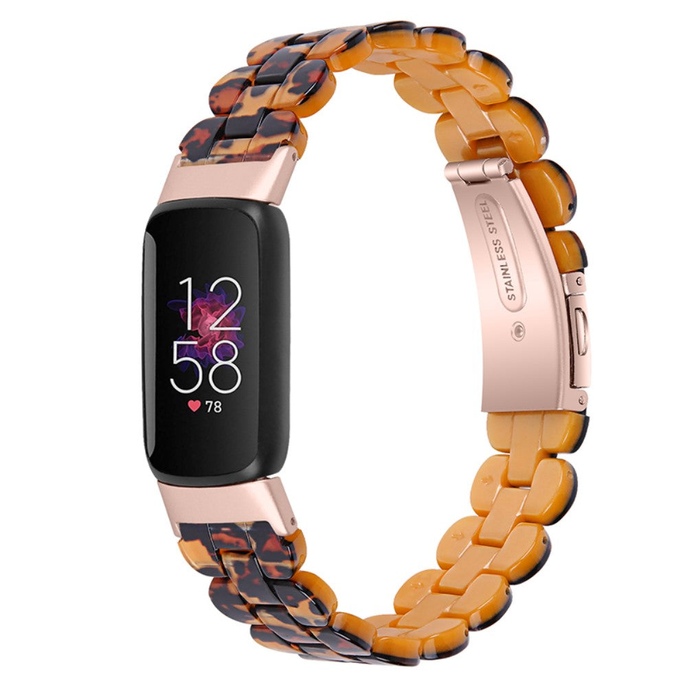 Meget elegant Fitbit Luxe Plastik Rem - Brun#serie_1