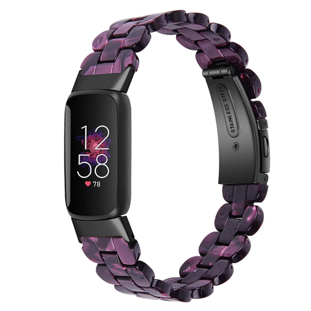 Meget elegant Fitbit Luxe Plastik Rem - Lilla#serie_13