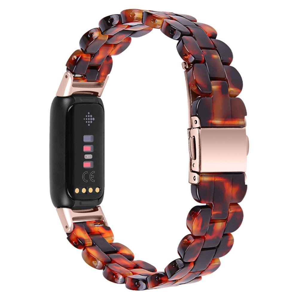 Nydelig Fitbit Luxe Plastik Rem - Brun#serie_3