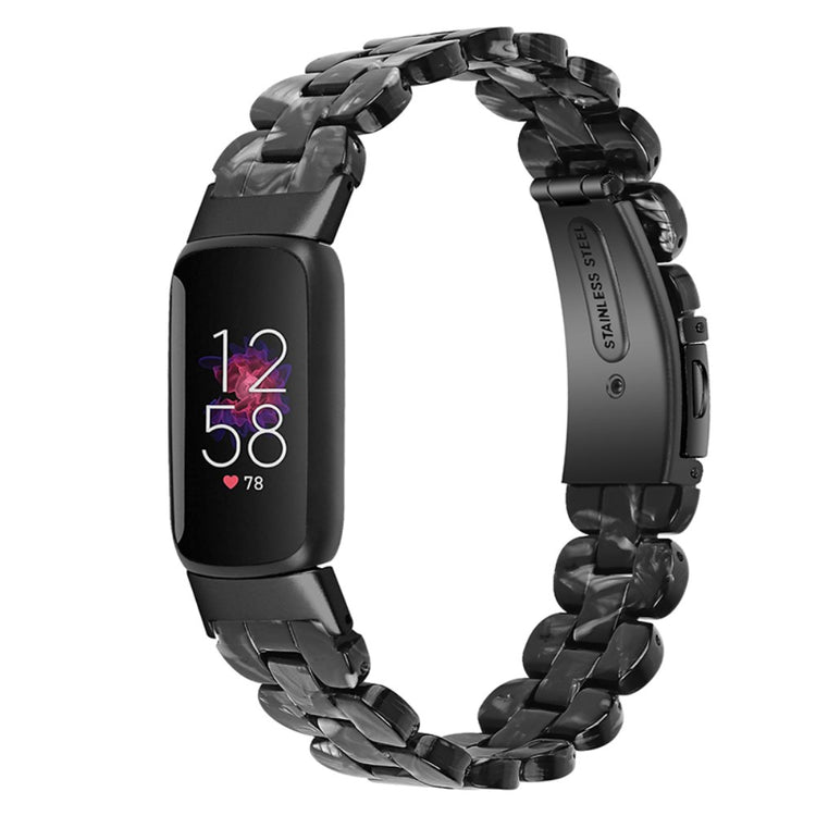 Meget elegant Fitbit Luxe Plastik Rem - Sort#serie_8