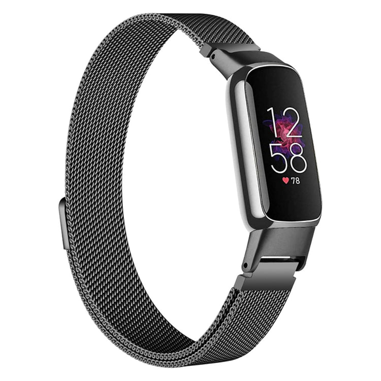 Vildt fantastisk Fitbit Luxe Metal Rem - Sort#serie_1