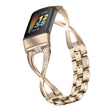 Mega Forte Fitbit Charge 5 Metallo E Strass Cinturino