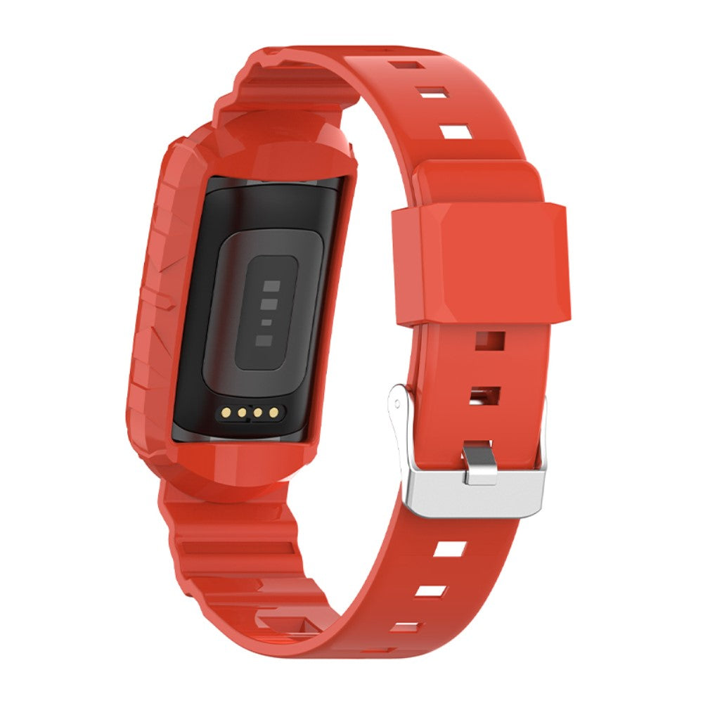 Helt vildt sejt Universal Fitbit Silikone Rem - Orange#serie_3