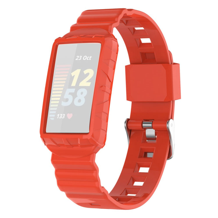 Vildt nydelig Universal Fitbit Silikone Rem - Orange#serie_4