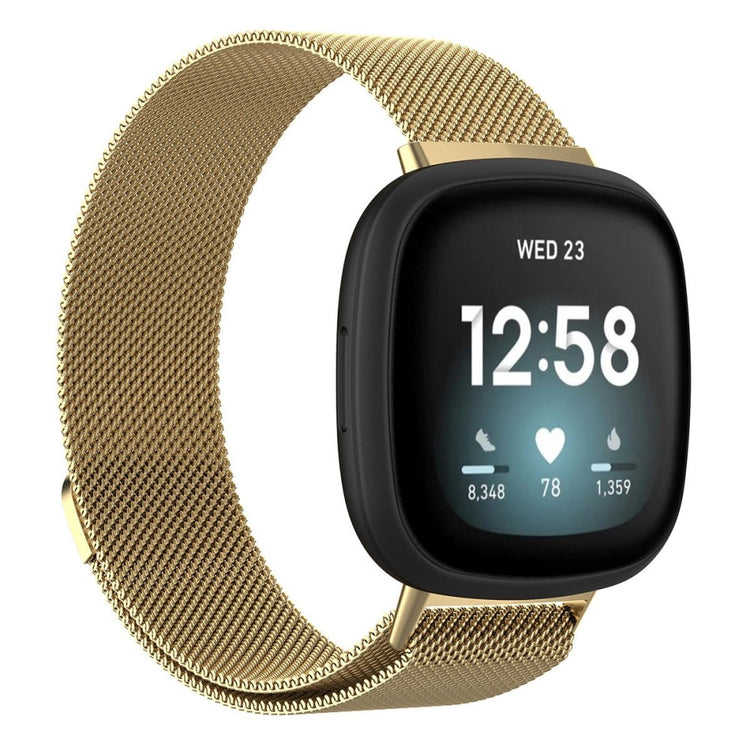 Meget fint Universal Fitbit Metal Rem - Størrelse: S - Guld#serie_3