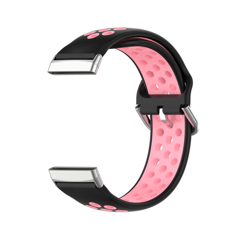 Tidsløst Universal Fitbit Silikone Rem - Pink#serie_5