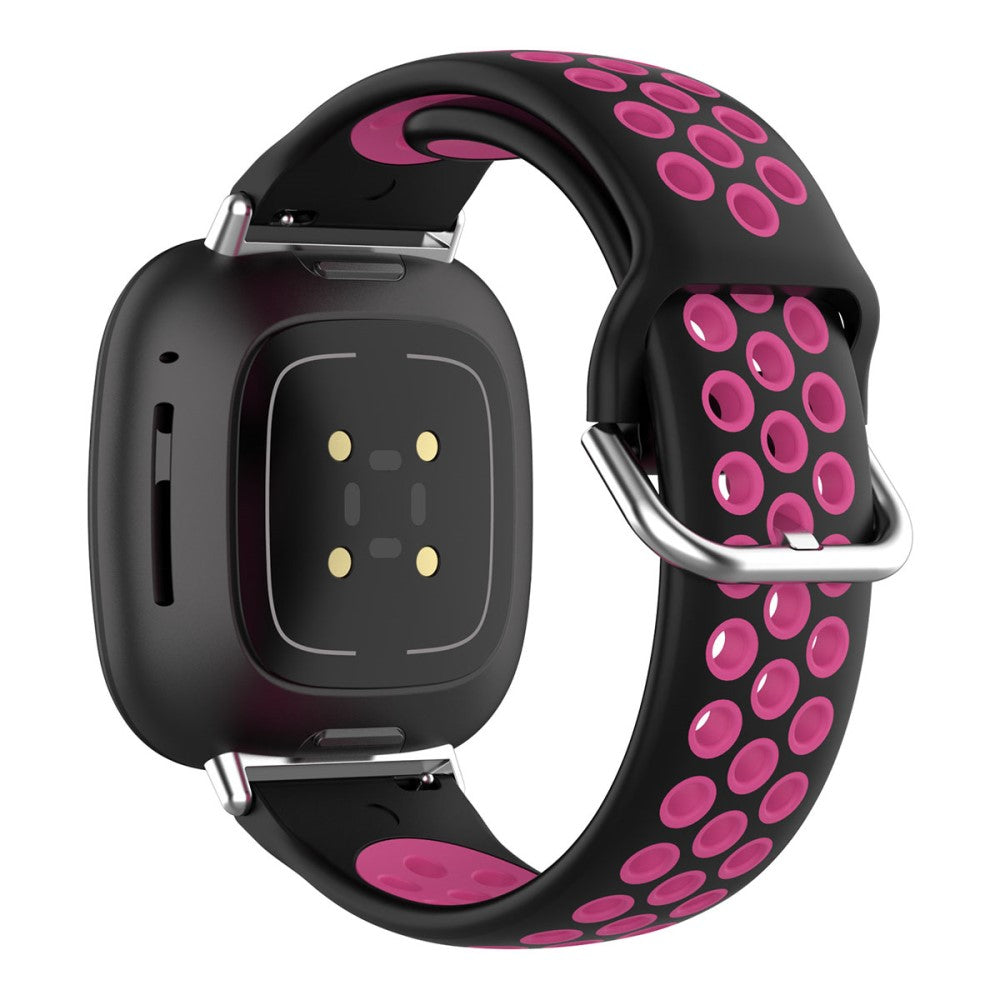 Tidsløst Universal Fitbit Silikone Rem - Pink#serie_8