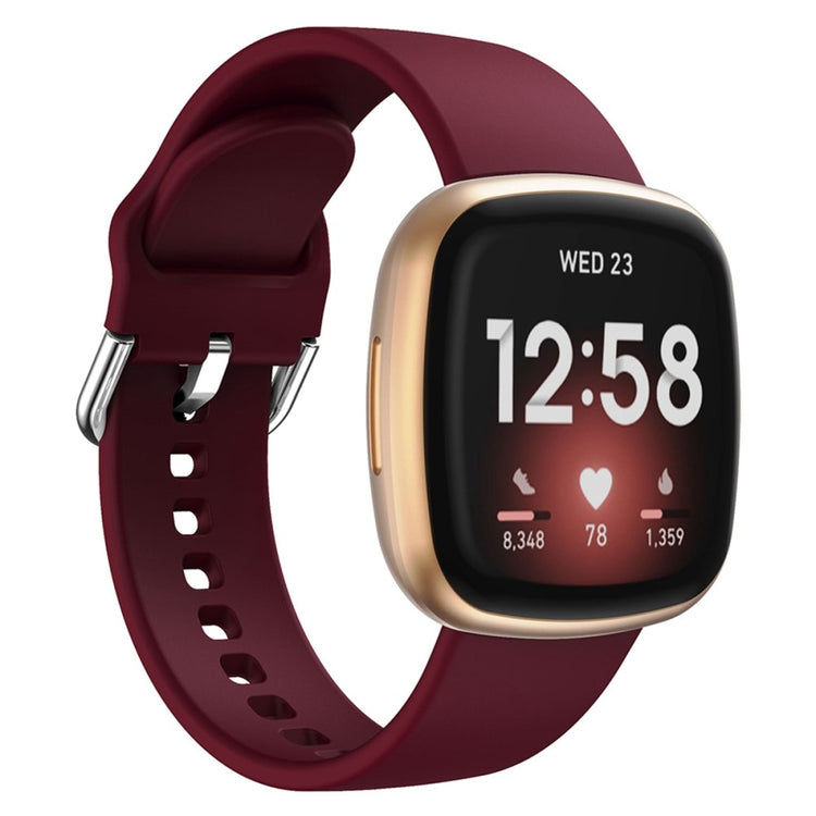 Rigtigt fed Universal Fitbit Silikone Rem - Rød#serie_7