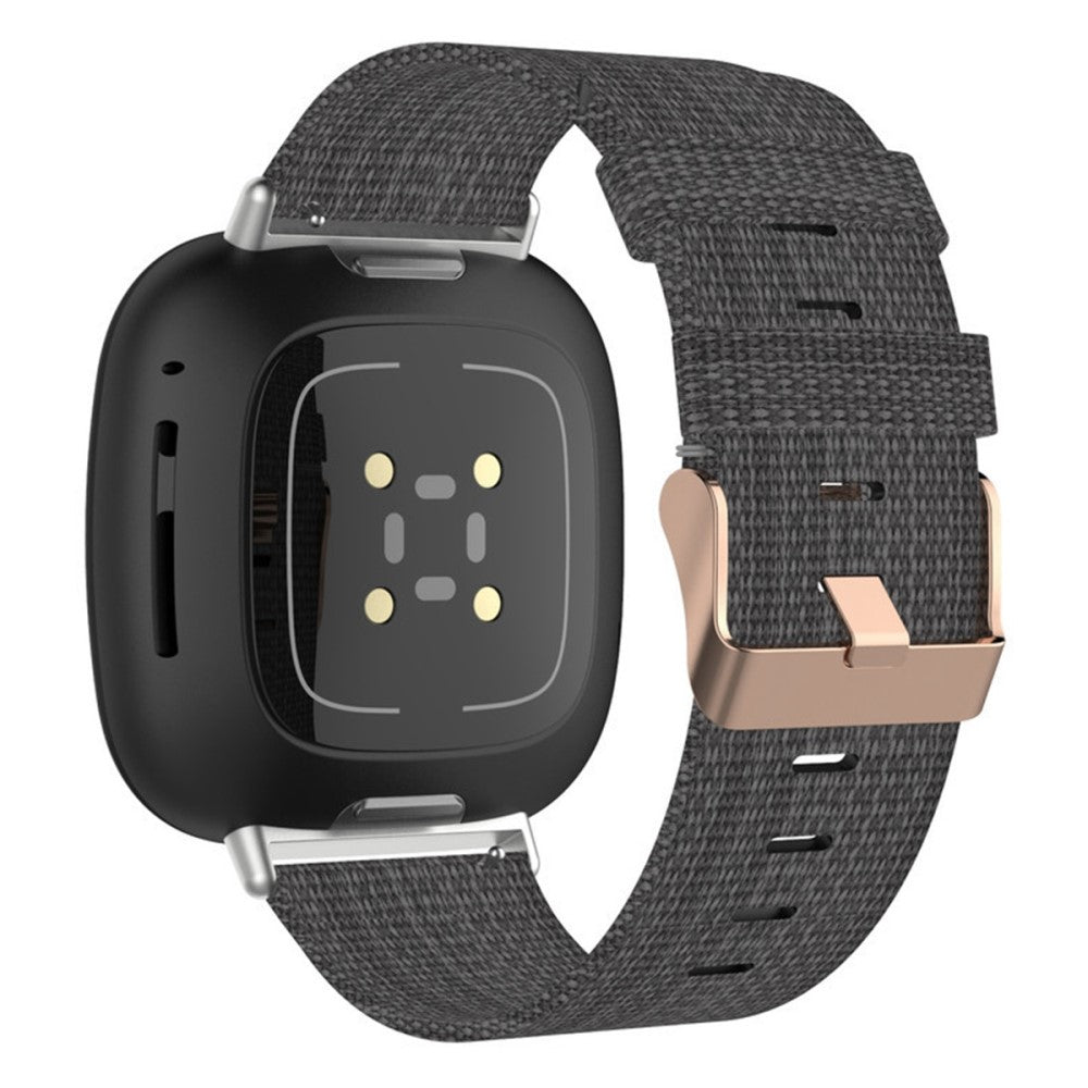 Meget fint Universal Fitbit Nylon Rem - Sølv#serie_2