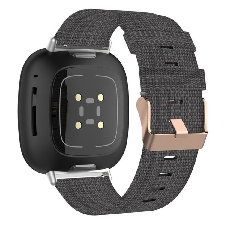 Meget fint Universal Fitbit Nylon Rem - Sølv#serie_2