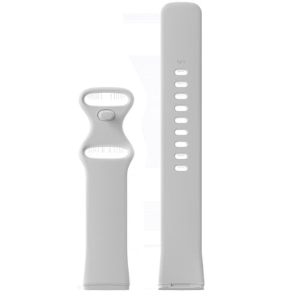 Mega hårdfør Universal Fitbit Silikone Rem - Størrelse: L - Hvid#serie_2