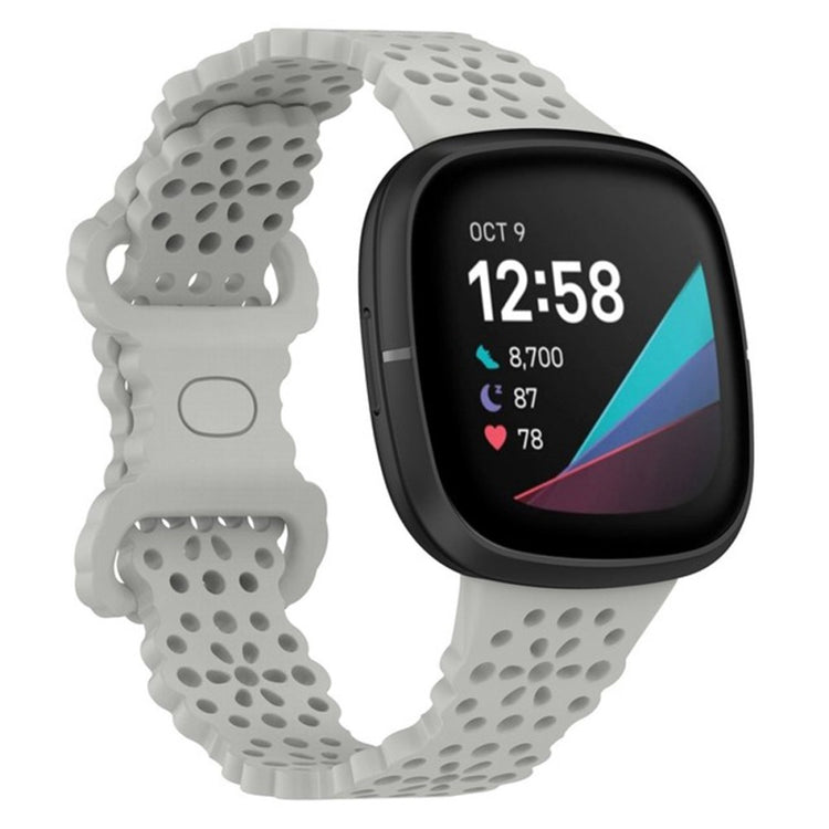 Super sejt Universal Fitbit Silikone Urrem - Sølv#serie_6