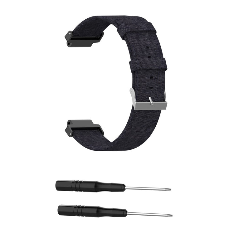 Vildt sejt Universal Garmin Nylon Rem - Sort#serie_1