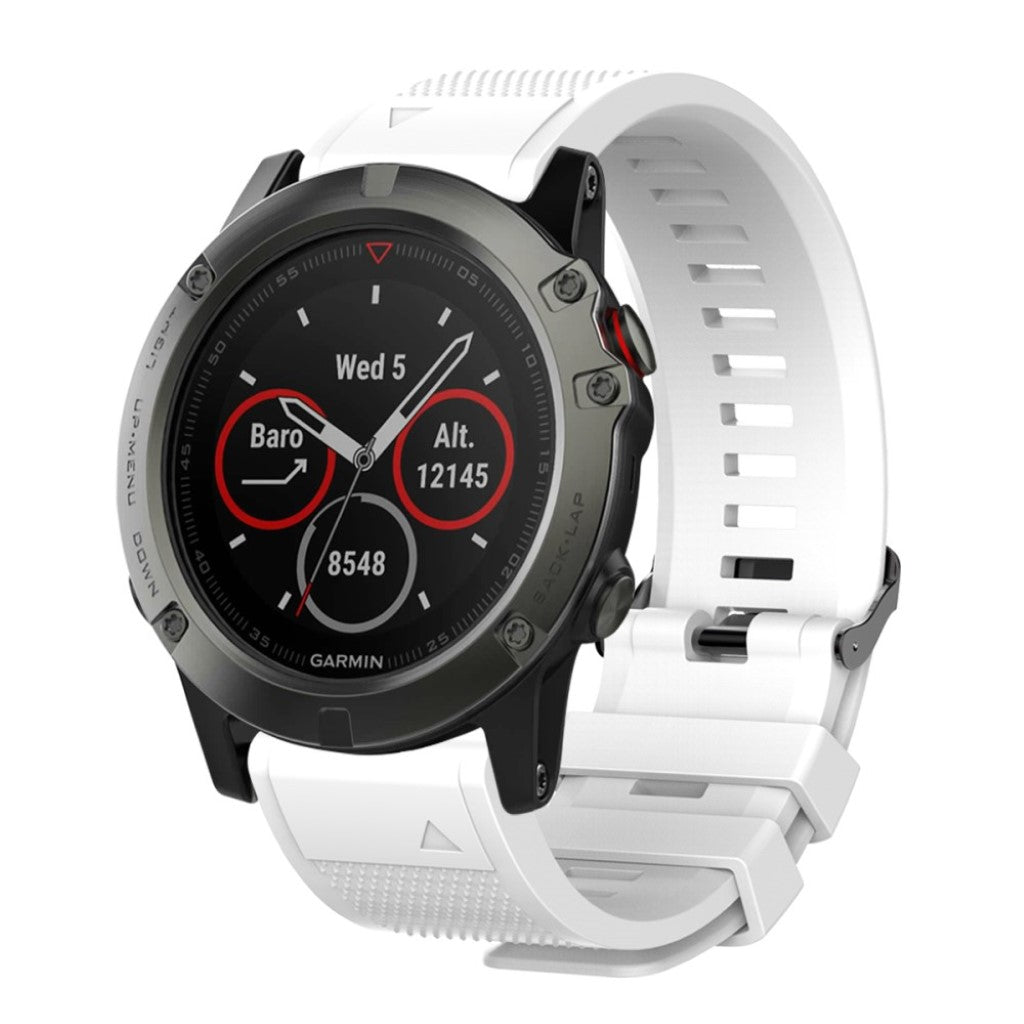 Supercool Universal Garmin Silikone Rem - Hvid#serie_1