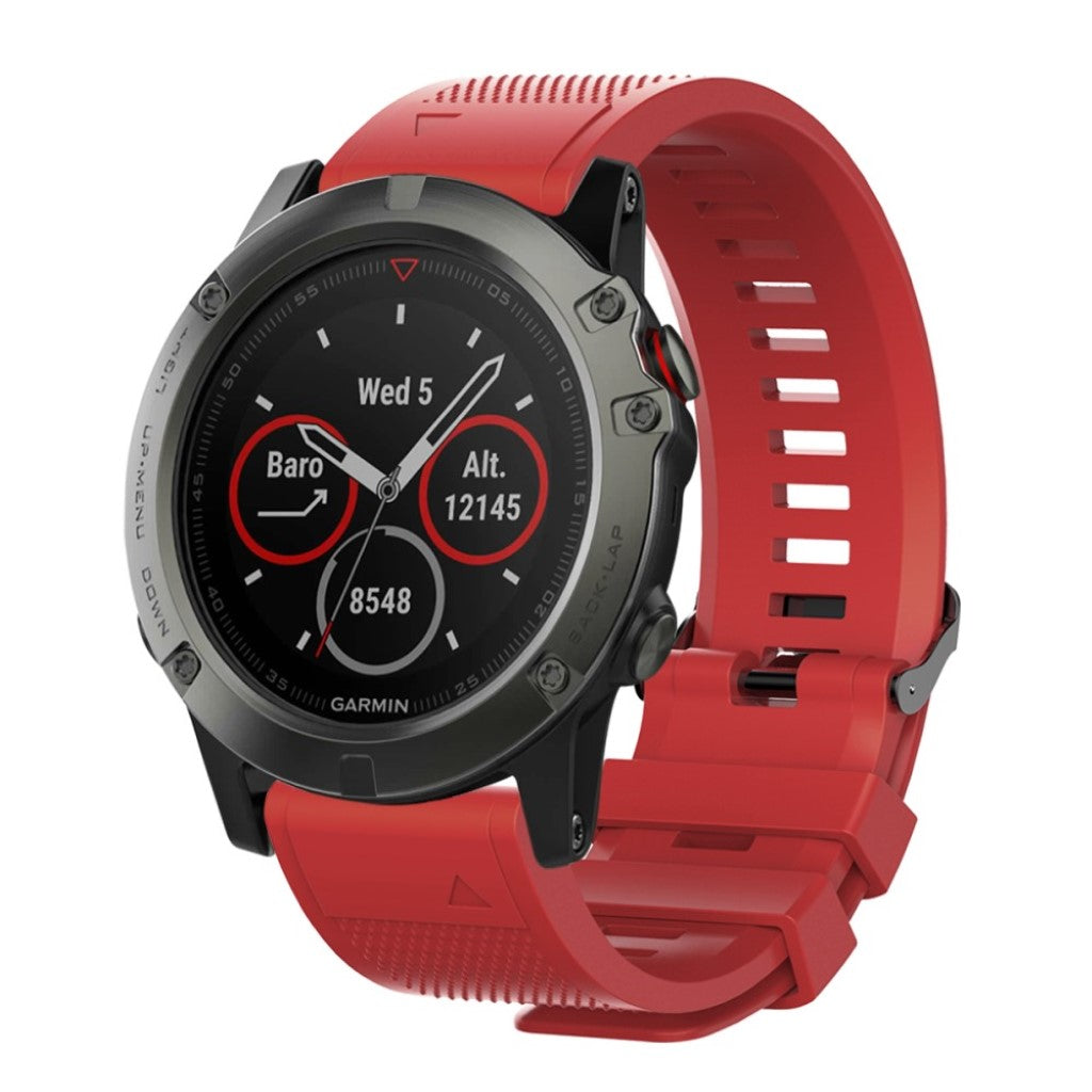 Supercool Universal Garmin Silikone Rem - Rød#serie_5