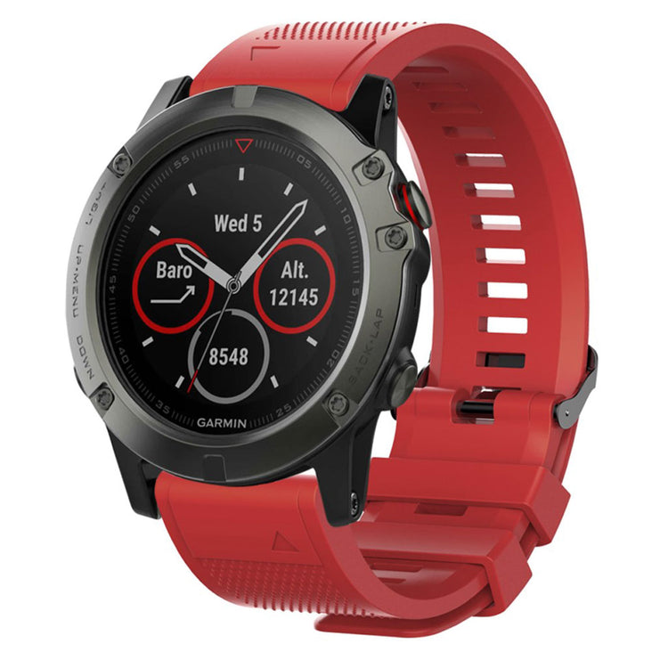 Supercool Universal Garmin Silikone Rem - Rød#serie_5