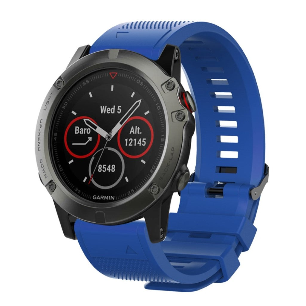 Supercool Universal Garmin Silikone Rem - Blå#serie_9