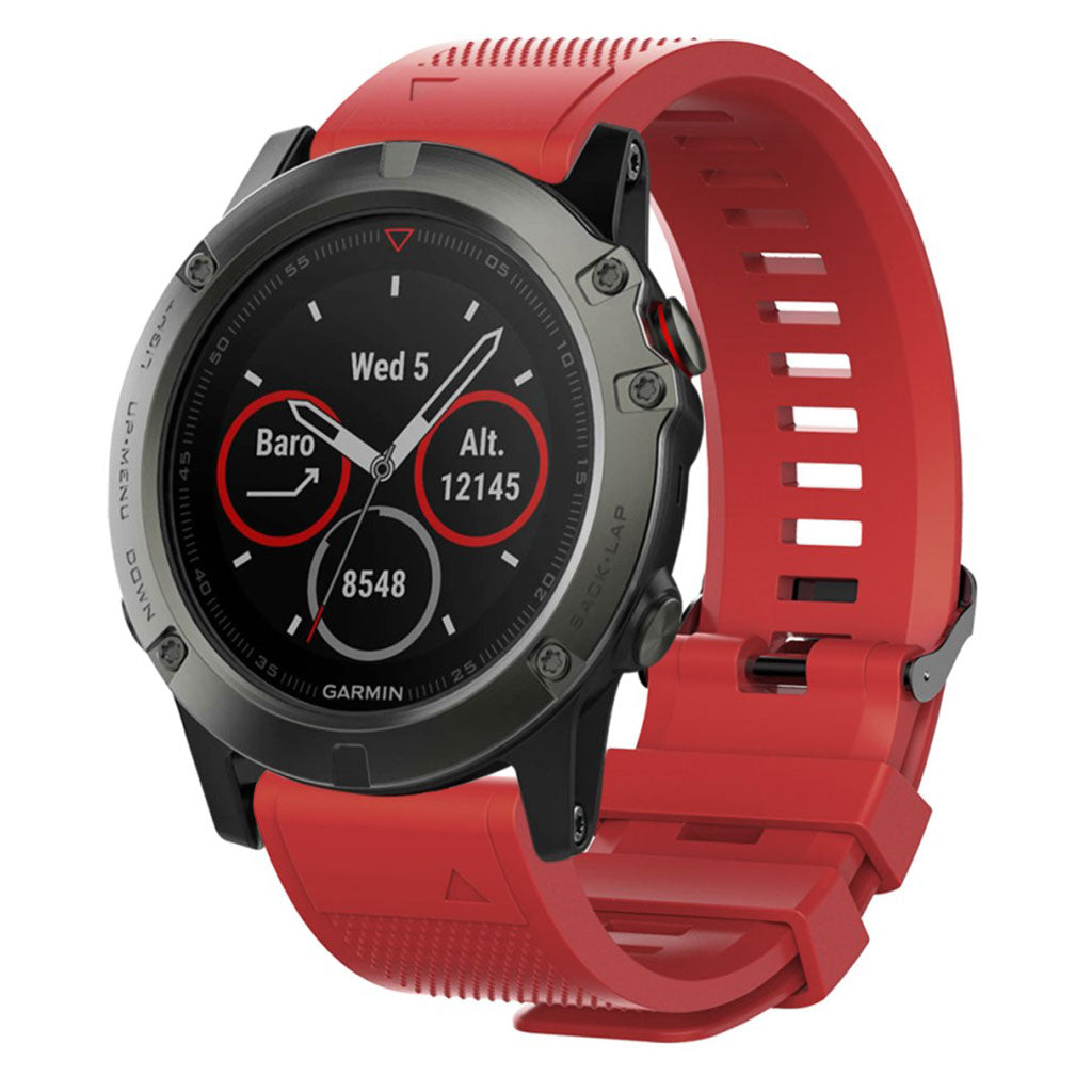 Vildt hårdfør Universal Garmin Silikone Rem - Rød#serie_5