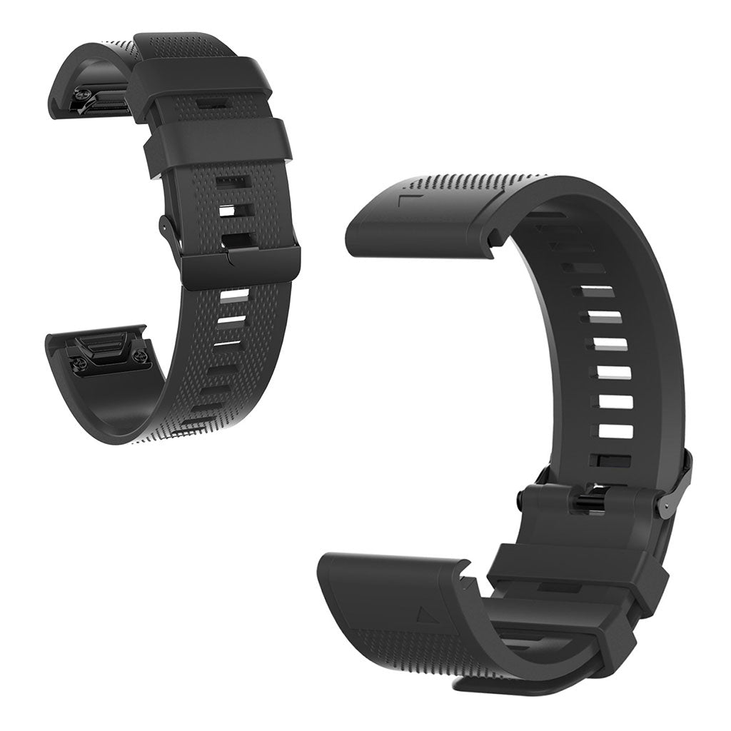 Rigtigt elegant Universal Garmin Silikone Rem - Sort#serie_2