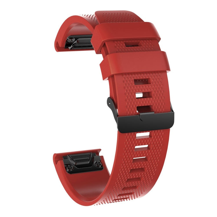 Rigtigt elegant Universal Garmin Silikone Rem - Rød#serie_3