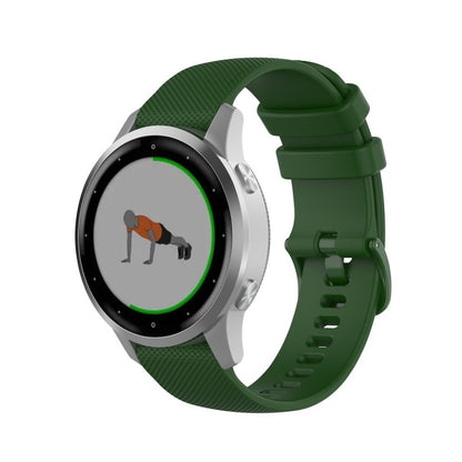 Fed Garmin Vivomove 3S / Garmin Vivoactive 4S Silikone Rem - Grøn#serie_9