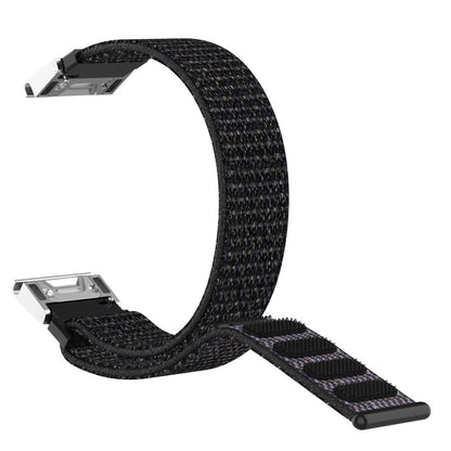 Fremragende Garmin Fenix 6 / Garmin Fenix 5 Nylon Rem - Sort#serie_5