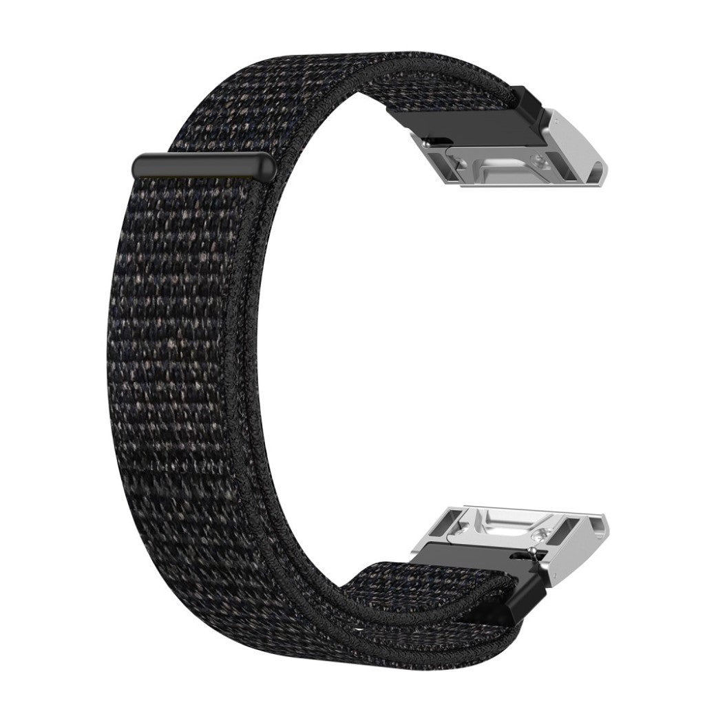 Fremragende Garmin Fenix 6 / Garmin Fenix 5 Nylon Rem - Sort#serie_5
