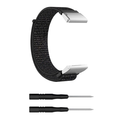 Fremragende Garmin Fenix 6 / Garmin Fenix 5 Nylon Rem - Sort#serie_5