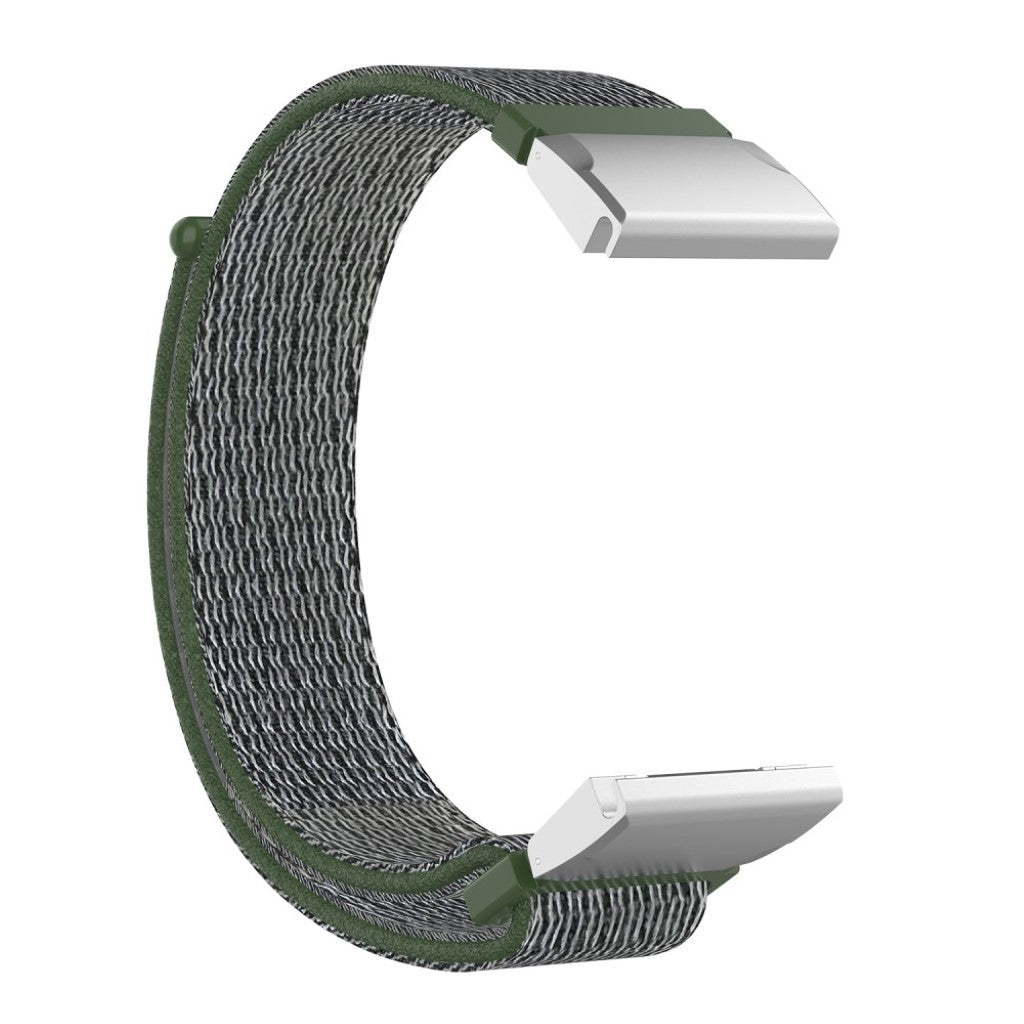 Fremragende Garmin Fenix 6 / Garmin Fenix 5 Nylon Rem - Grøn#serie_8