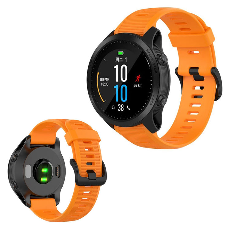 Rigtigt pænt Universal Garmin Silikone Rem - Orange#serie_6