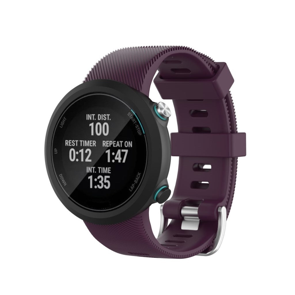 Rigtigt kønt Universal Garmin Silikone Rem - Lilla#serie_10