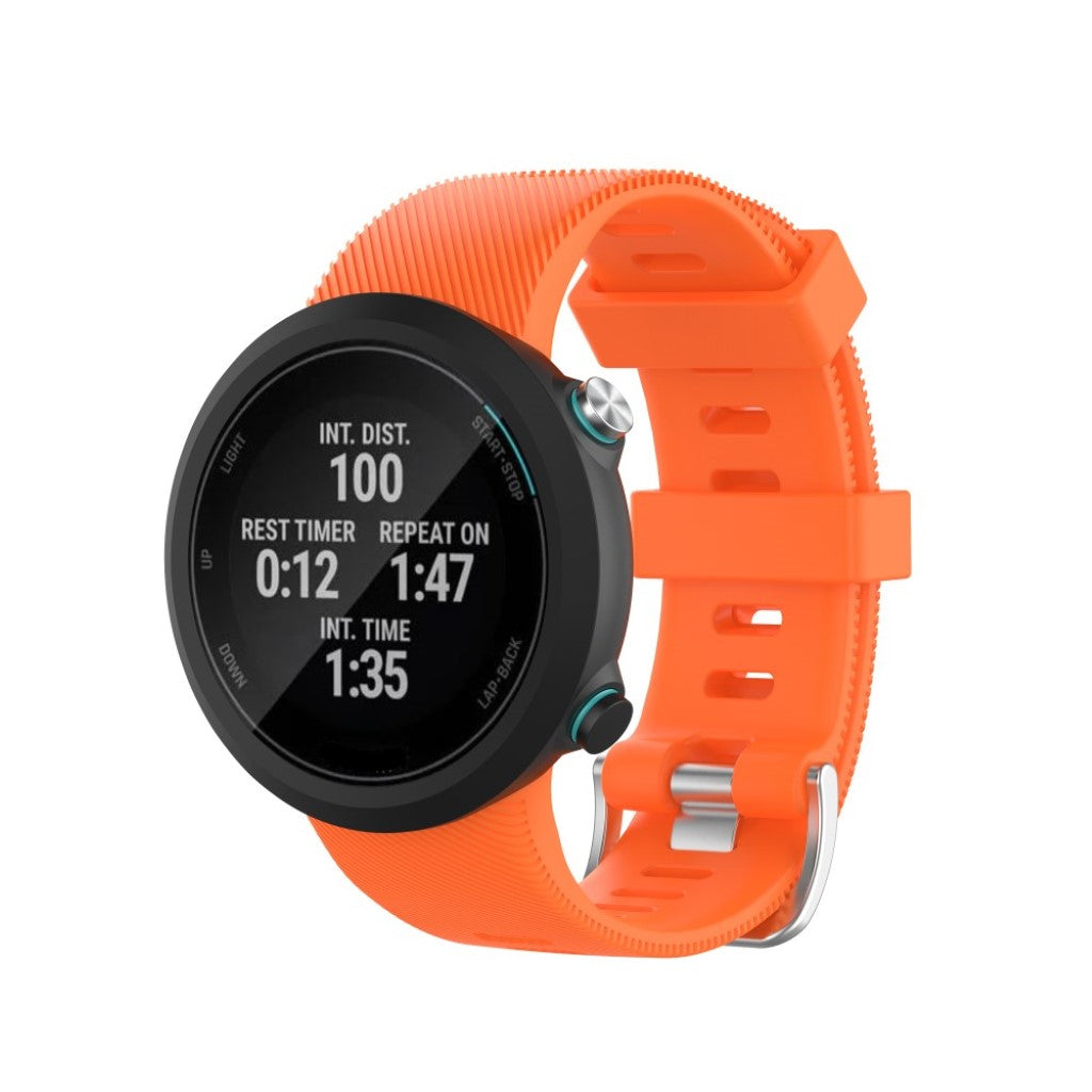 Rigtigt kønt Universal Garmin Silikone Rem - Orange#serie_6