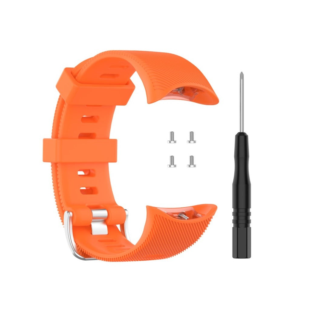 Rigtigt kønt Universal Garmin Silikone Rem - Orange#serie_6