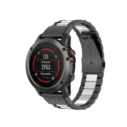 Mega komfortabel Universal Garmin Metal Rem - Sort#serie_2