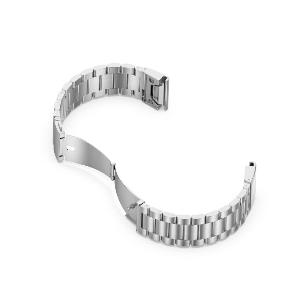 Mega komfortabel Universal Garmin Metal Rem - Sølv#serie_5