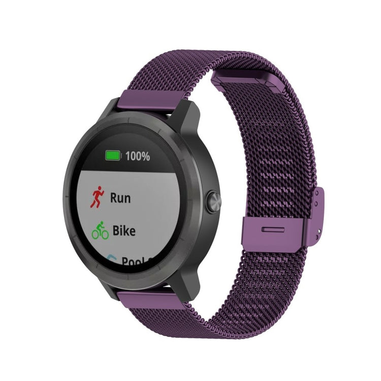 Rigtigt cool Universal Garmin Metal Rem - Lilla#serie_5