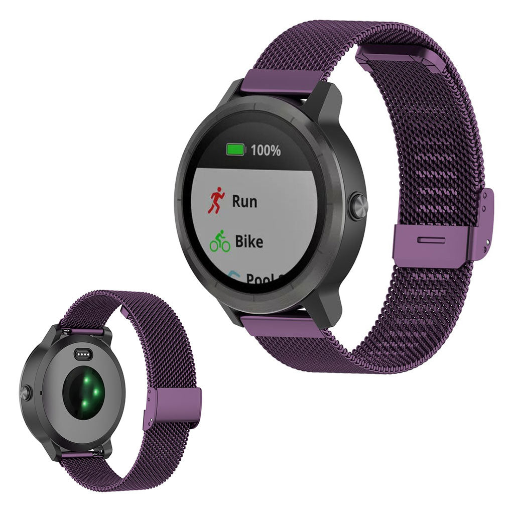 Rigtigt cool Universal Garmin Metal Rem - Lilla#serie_5