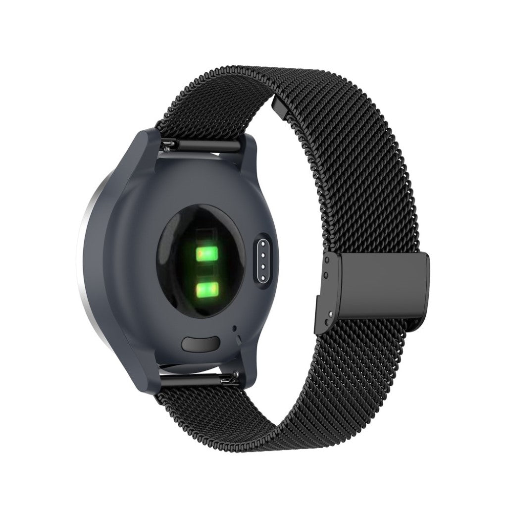 Yndigt Garmin Vivomove 3S / Garmin Vivoactive 4S Metal Rem - Sort#serie_1